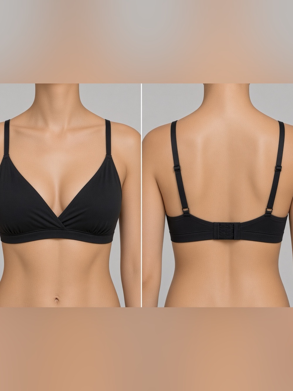 SKIMS Fits Everybody Crossover Bralette Onyx Black Medium NWT